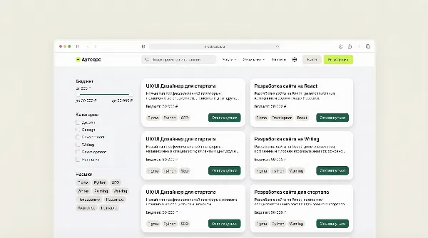 Платформа «Аутсорс» — экран 2